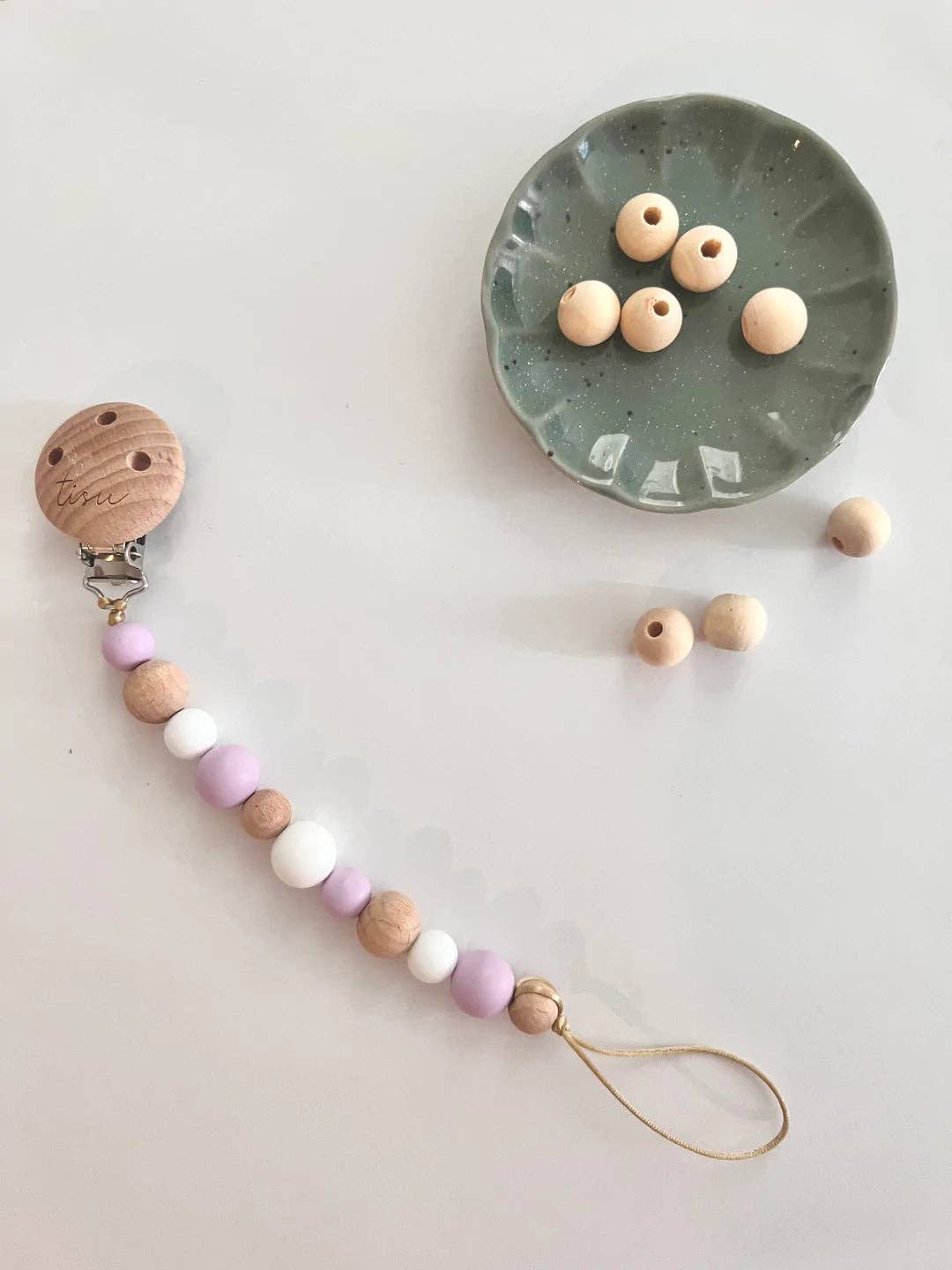 TISU pacifier clip, Lilac