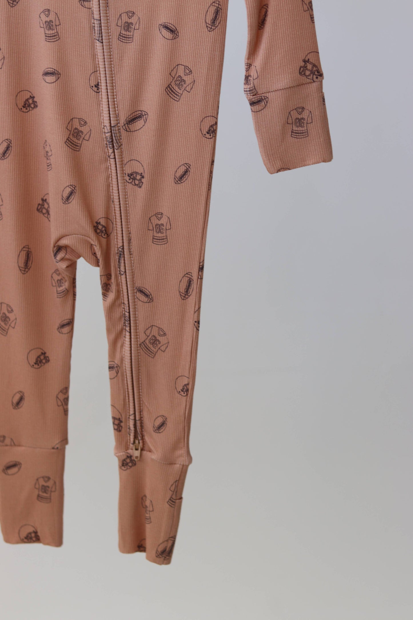 Little Linebacker Zip Pajamas