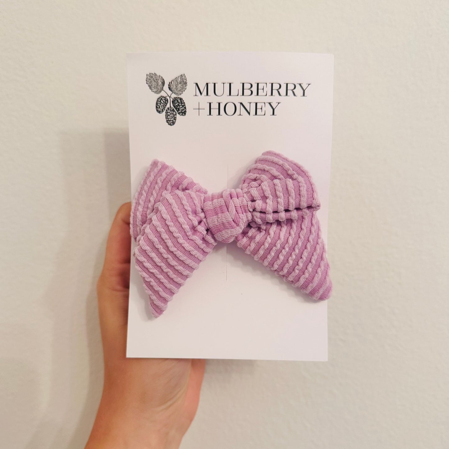 Lilac Wave Handtied Bow