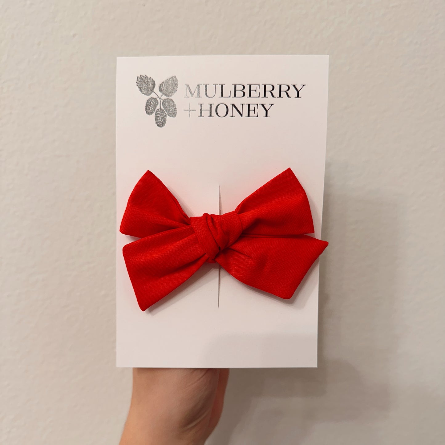 Red Handtied Bow