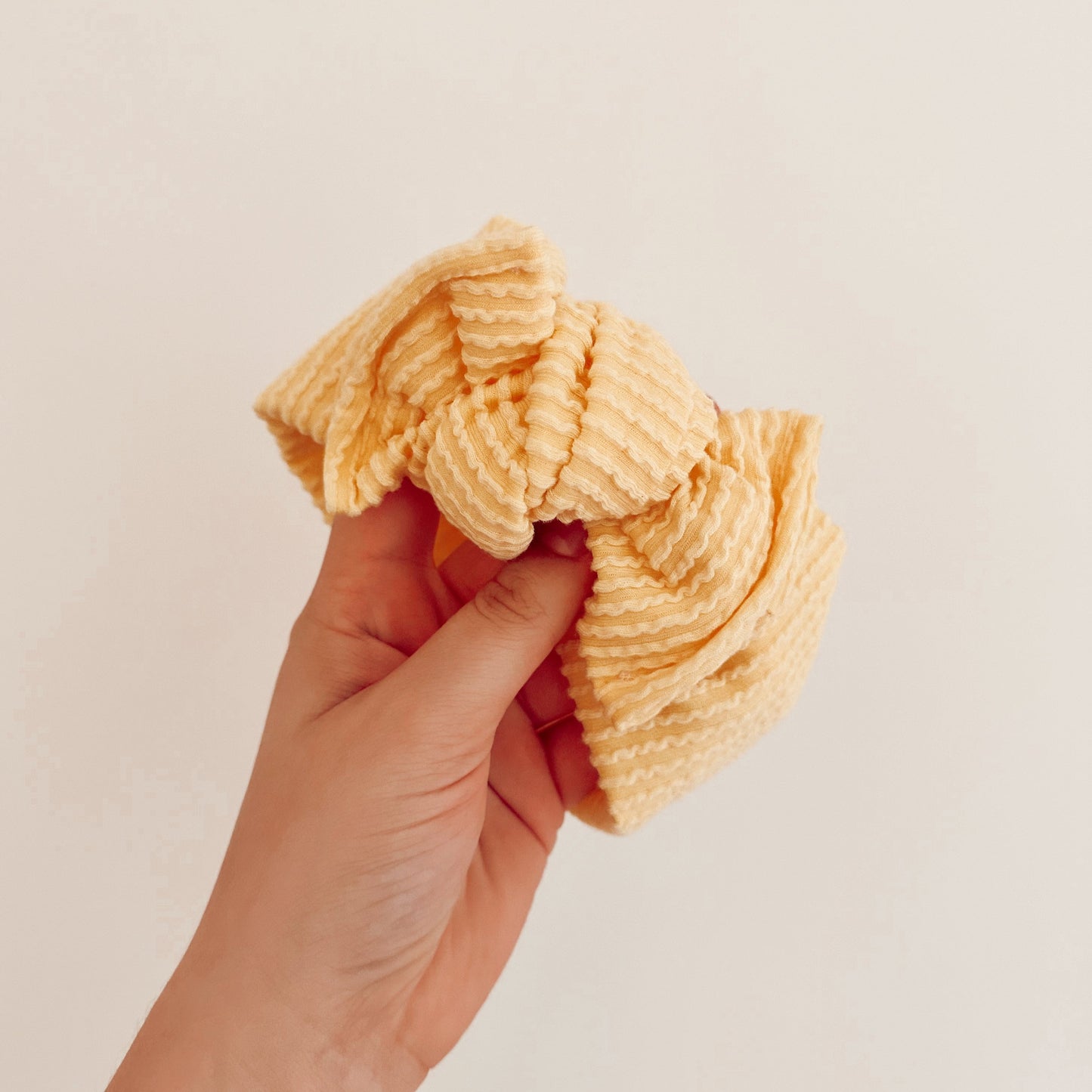 Lemon Wave Headwrap Bow