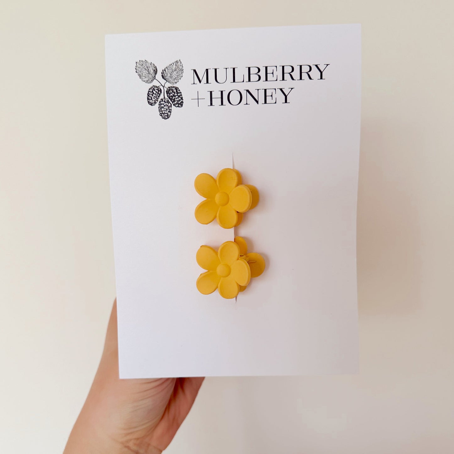 Mini Bloom Clip Set - Lemon