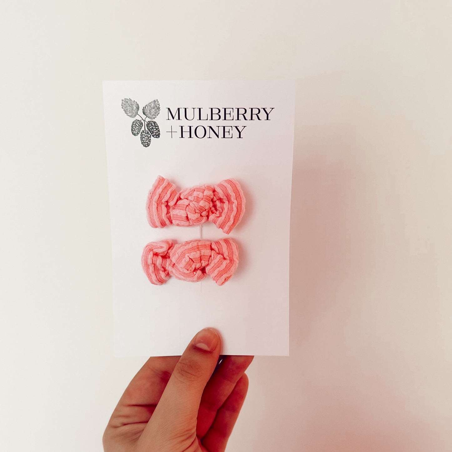 Strawberry Wave Piggie Bows