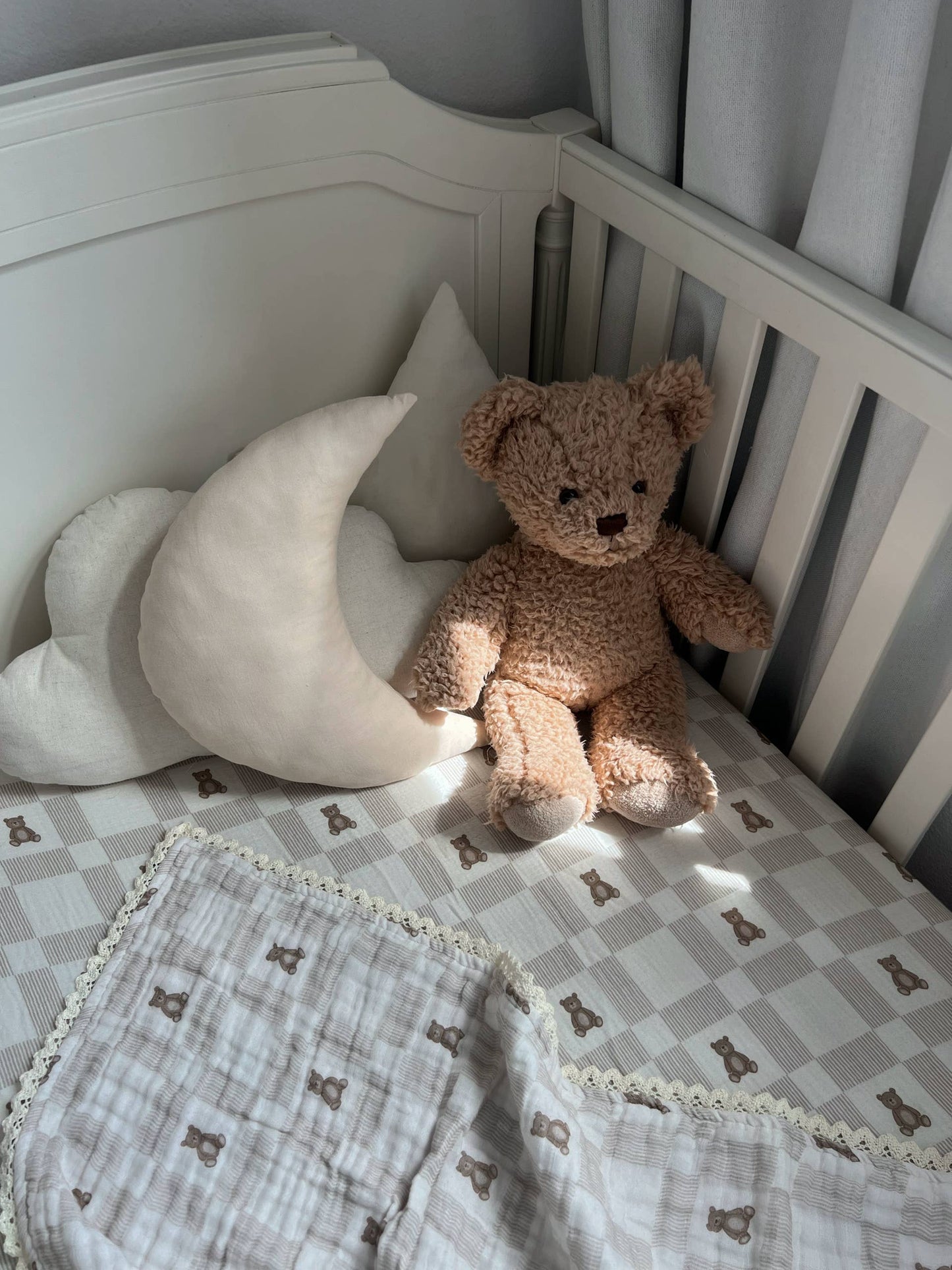 Vintage Teddy 6 Layer Gauze Blanket