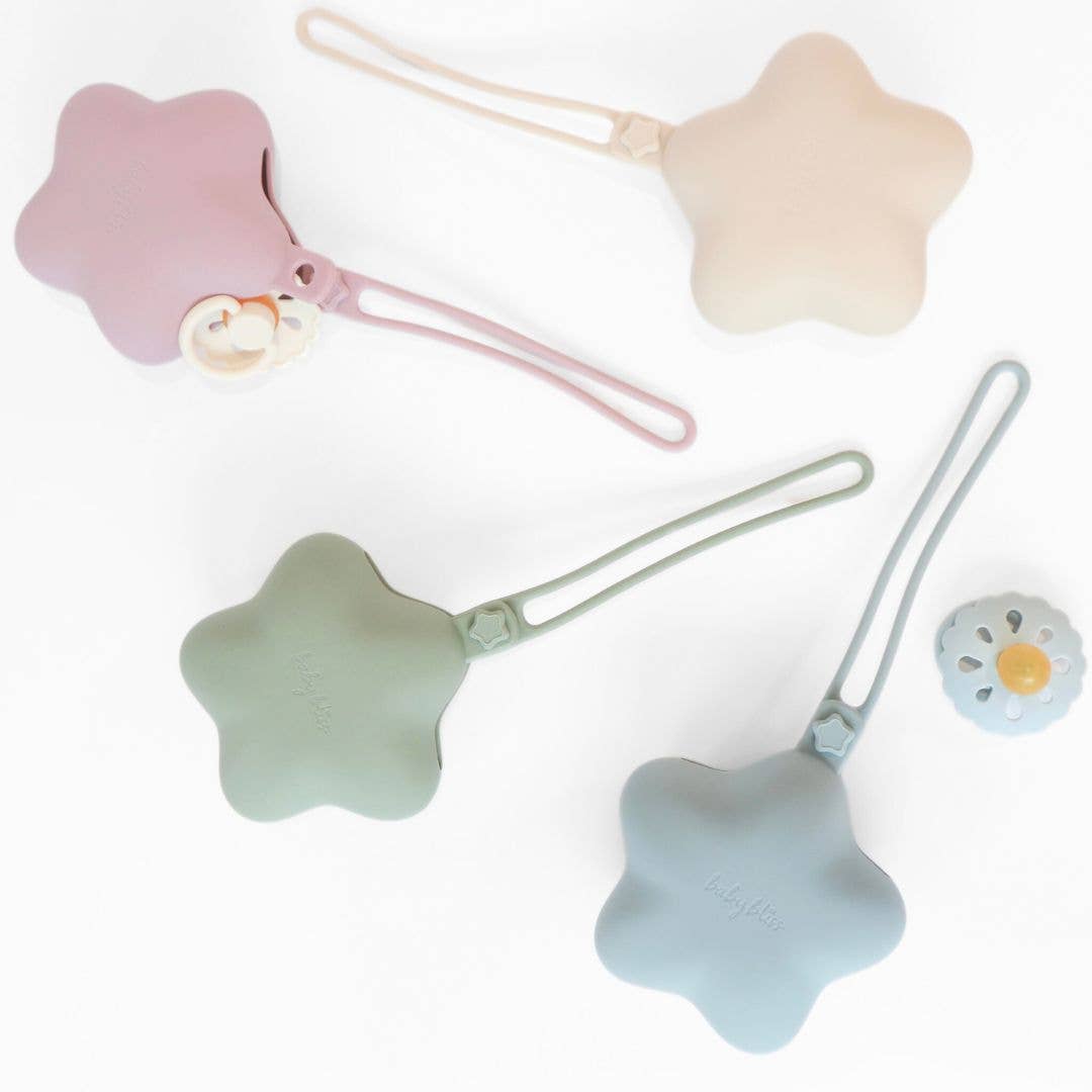 Star Pacifier Holder Case - Sage