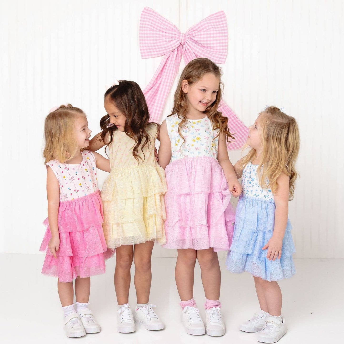 Lemon Floral Tank Tutu Dress - Girls Clothes - Spring