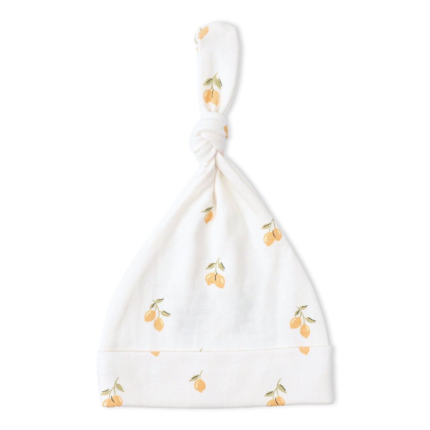 Organic Kimono Knotted Sleep Gown - Lemons