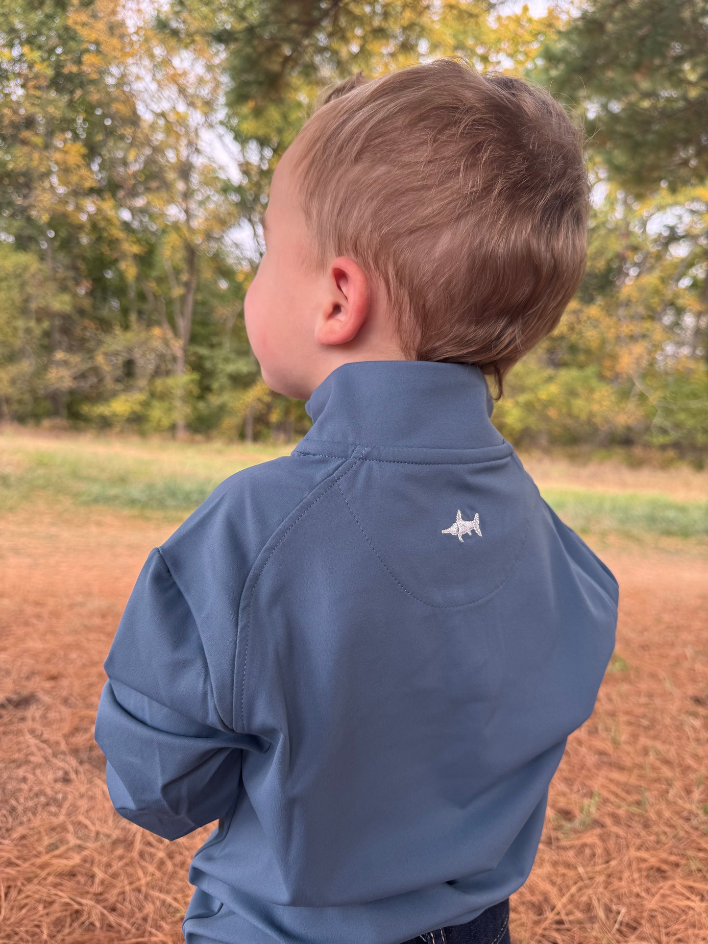 Collins Boys Performance Quarter Zip Blue