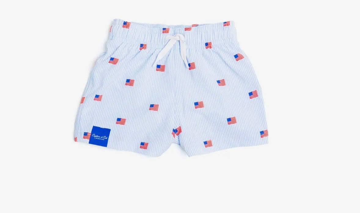 PREORDER USA Swim Trunks Baby/Toddler Boy