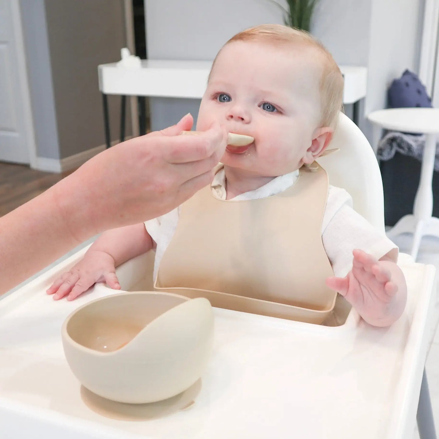 Silicone Bib - Dusty Rose