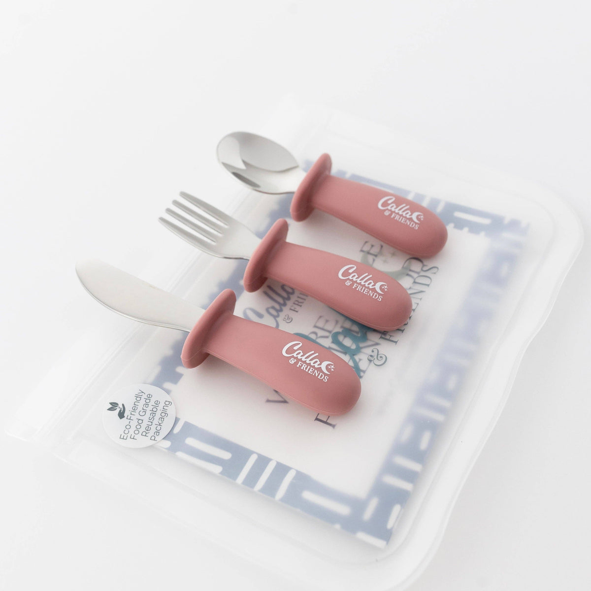 Silicone & Stainless Steel Toddler Utensil Set