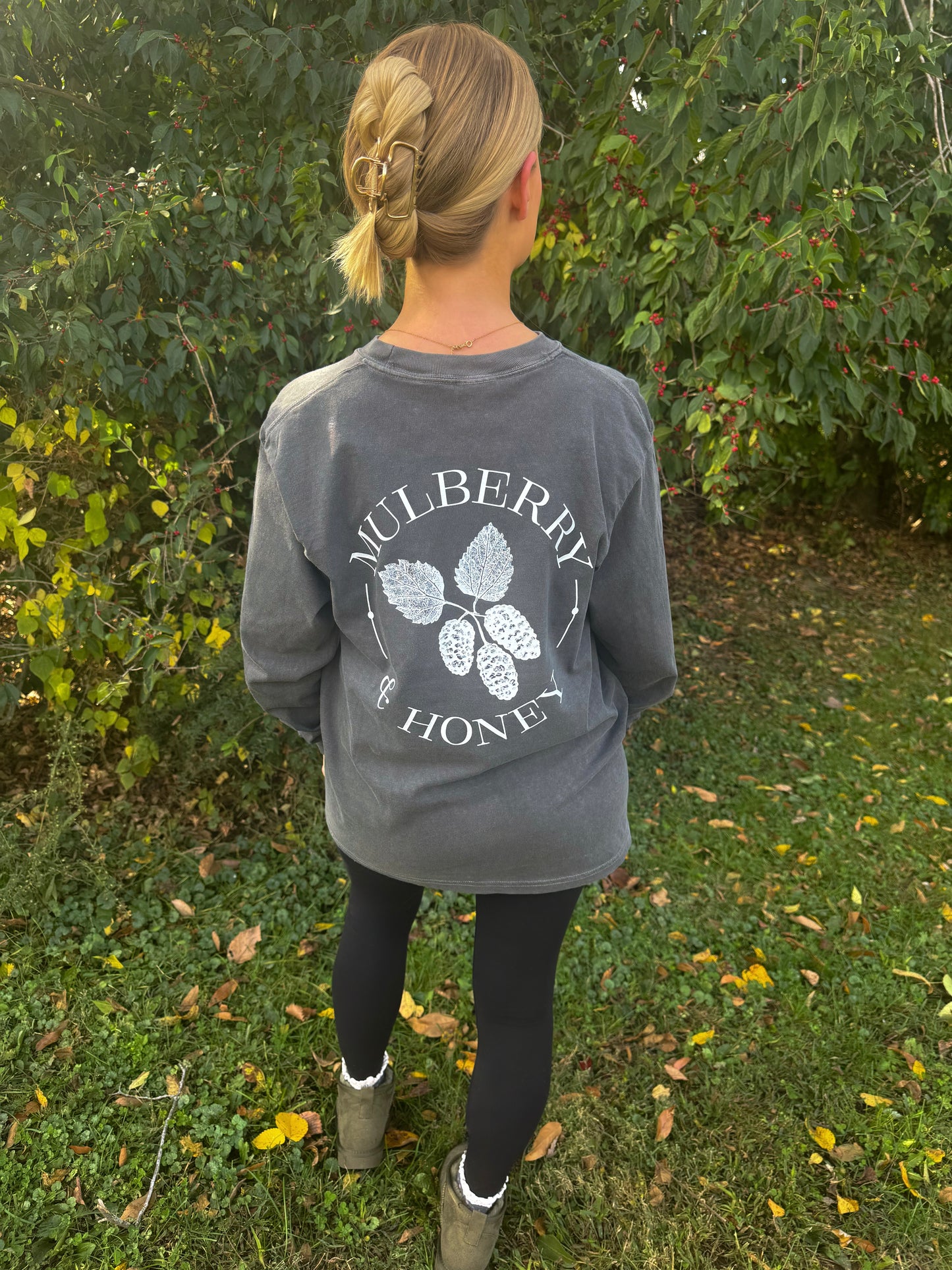 Mulberry & Honey branded long sleeve tee