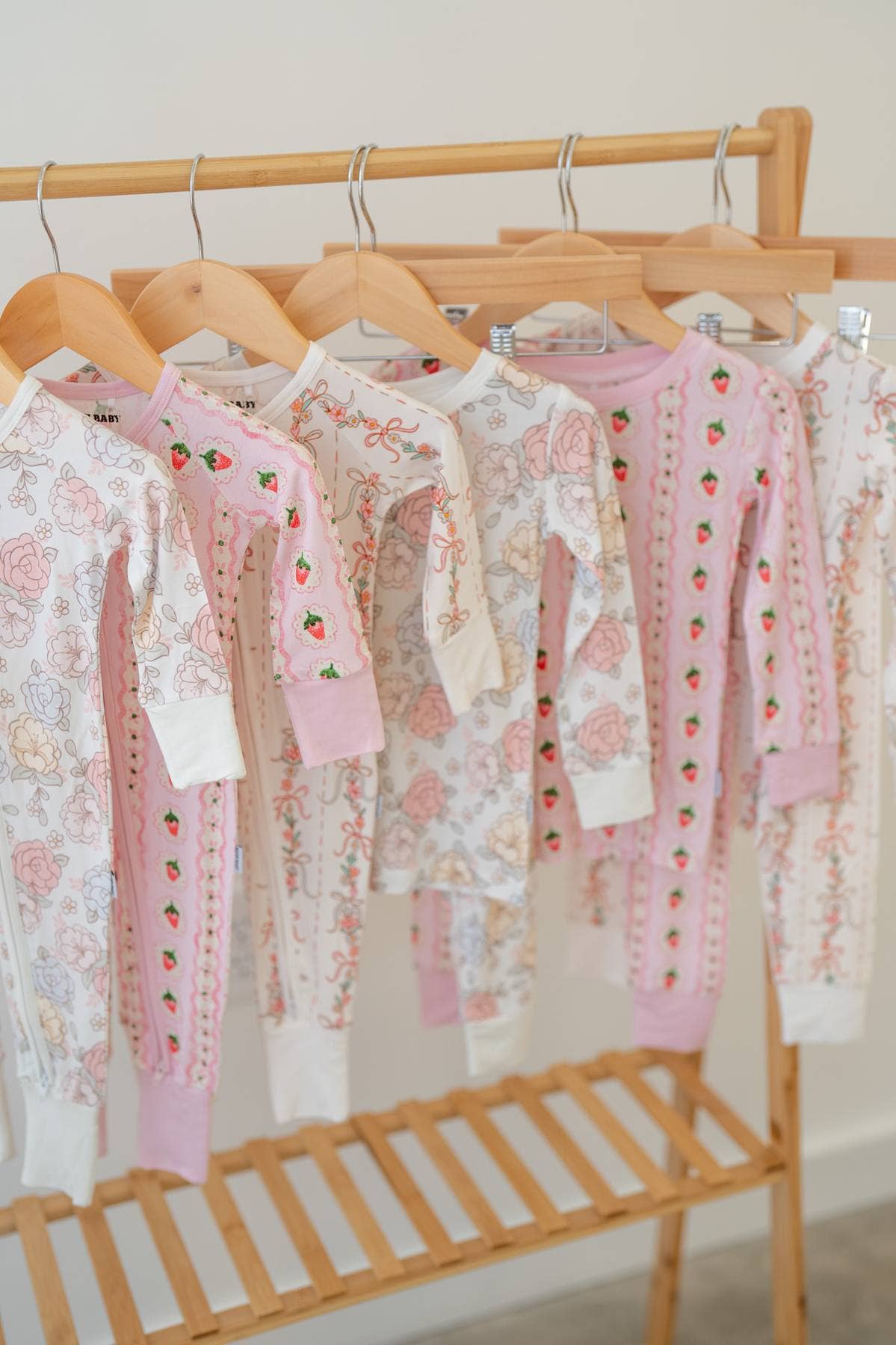 Sweet Strawberry Bamboo Pajama 🍓 | Two-Piece Girls PJ Set