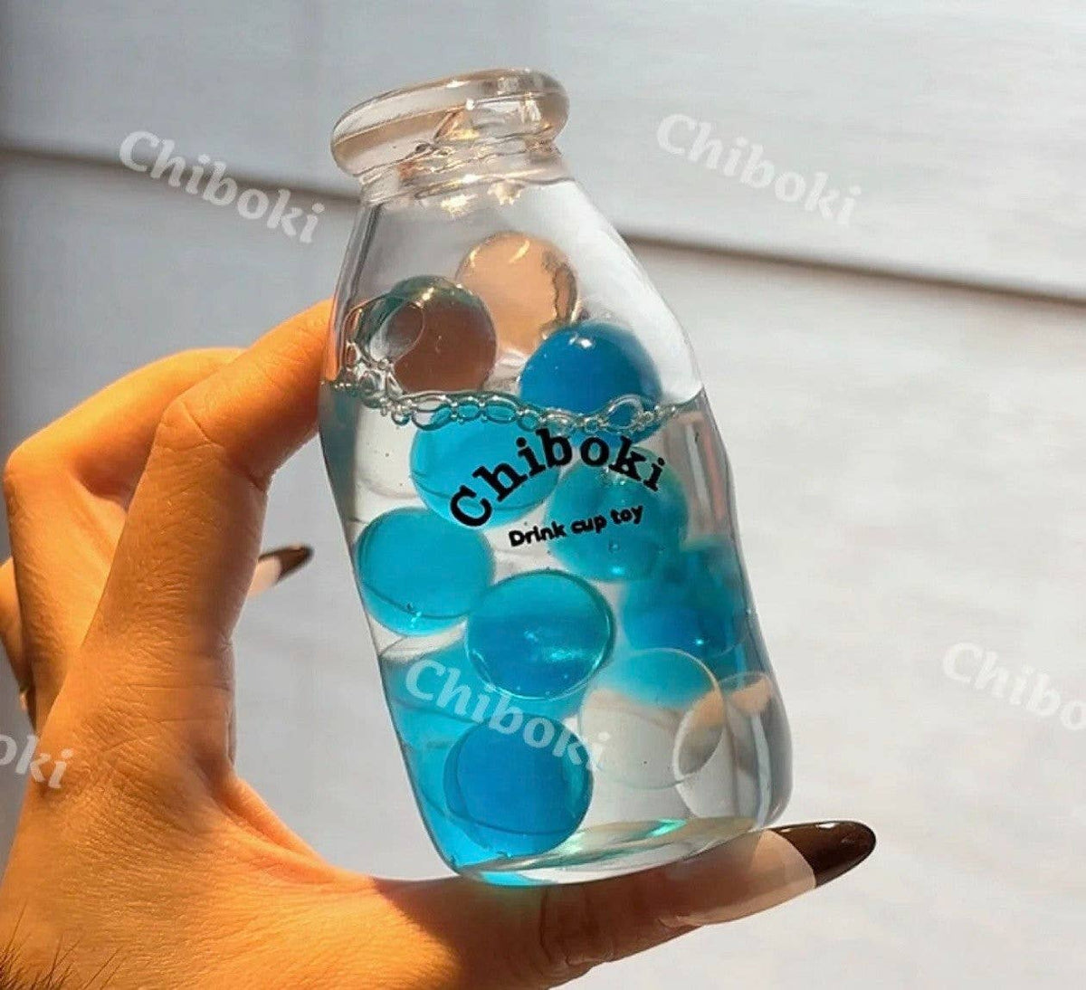 Soda Marble Bottle Stress Relief Ball Japanese Ramune Inspired Fidget Toy Chiboki Studio