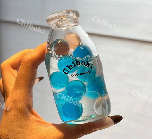 Soda Marble Bottle Stress Relief Ball Japanese Ramune Inspired Fidget Toy Chiboki Studio