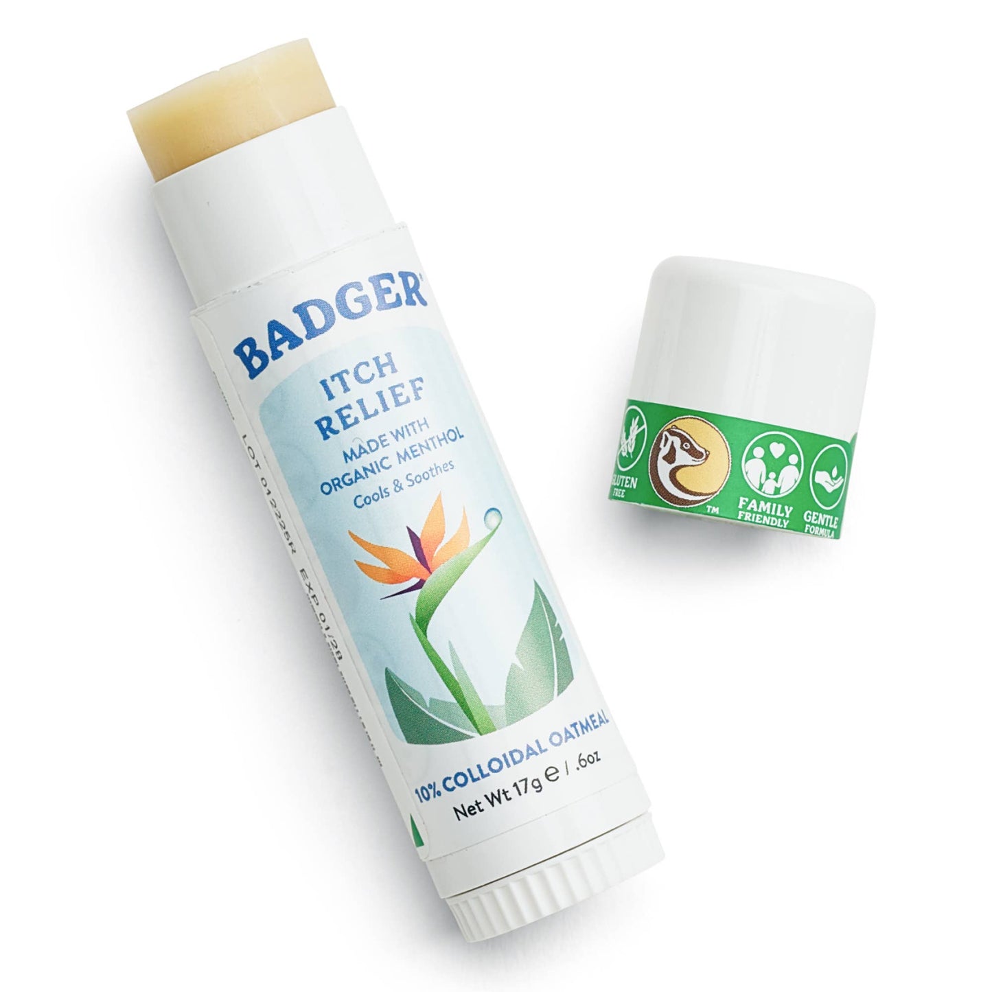 Badger Itch Relief Stick, Anti-Itch Cream for Bug Bites