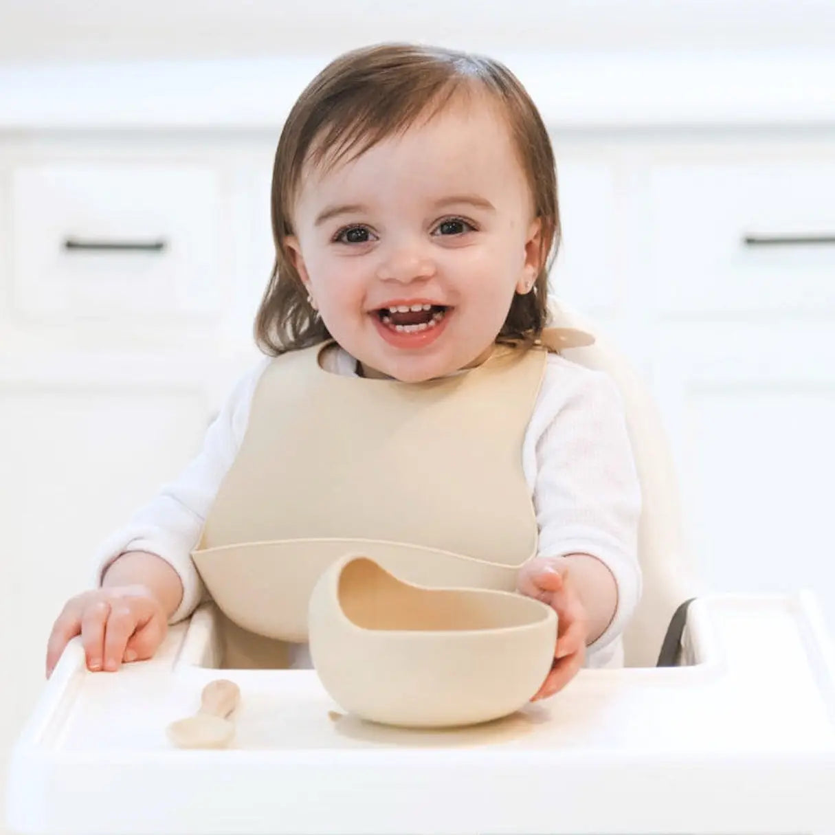 Silicone Bib - Dusty Rose