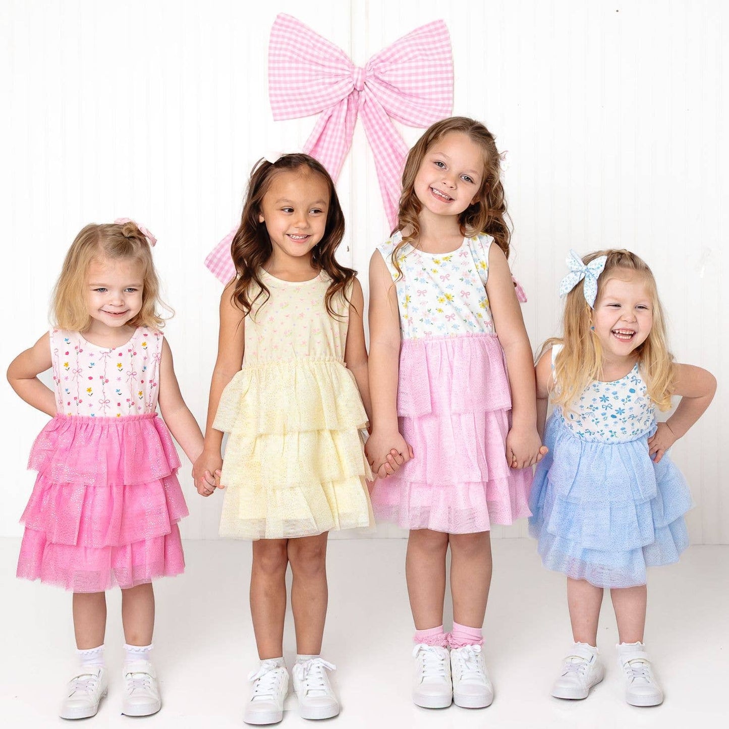 Lemon Floral Tank Tutu Dress - Girls Clothes - Spring