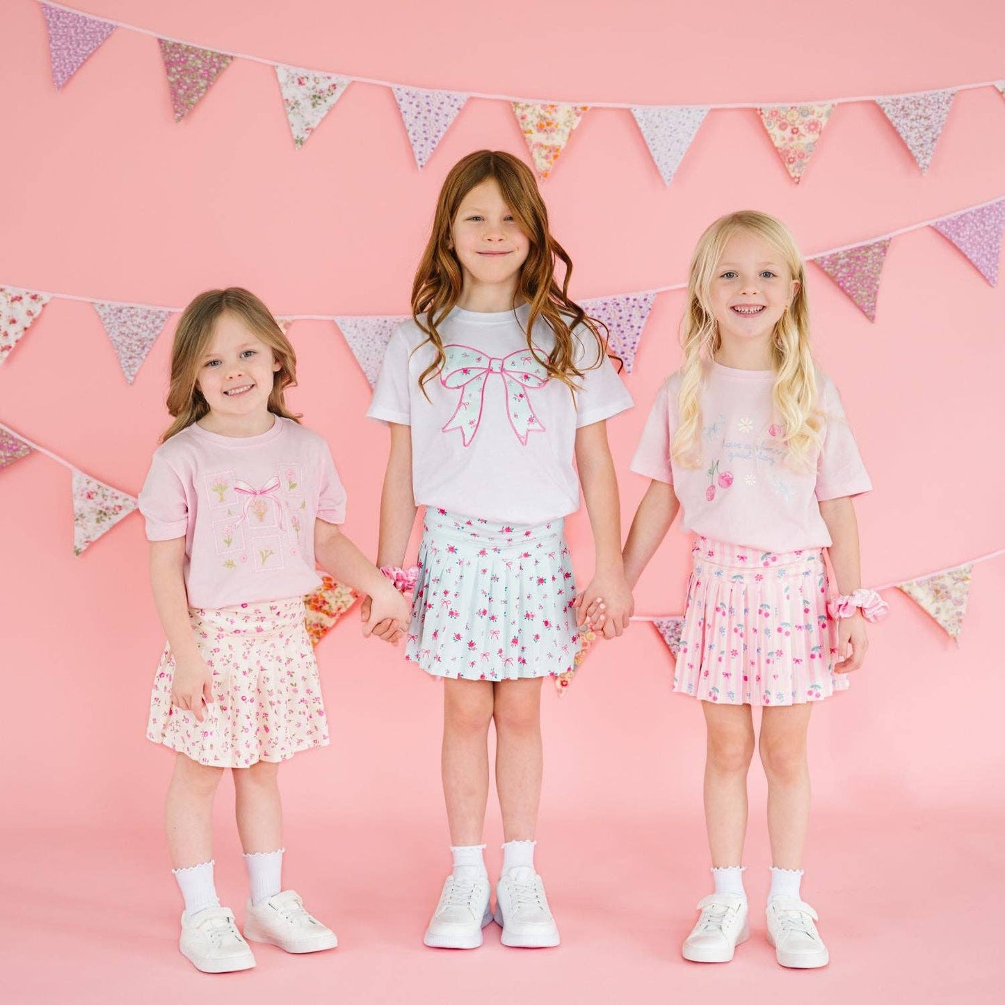 Bouquet Bow Short Sleeve T-Shirt - Kids Boutique Clothing