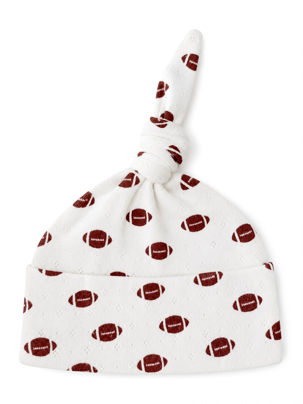 Football / Organic Pointelle Beanie