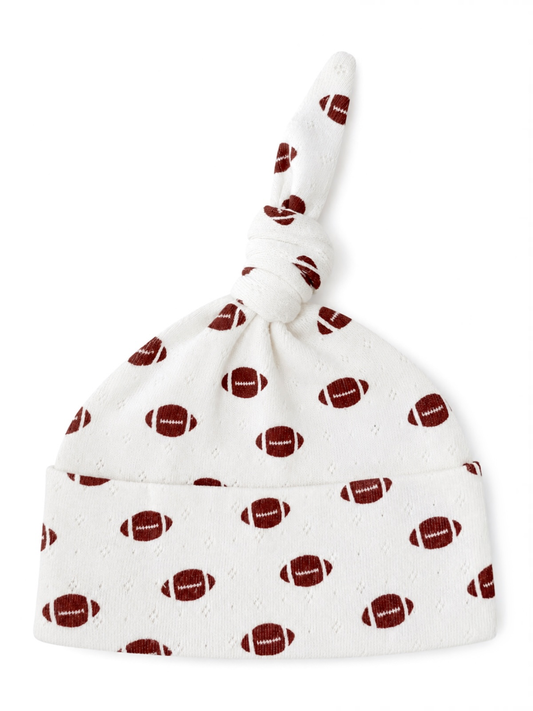 Football / Organic Pointelle Beanie
