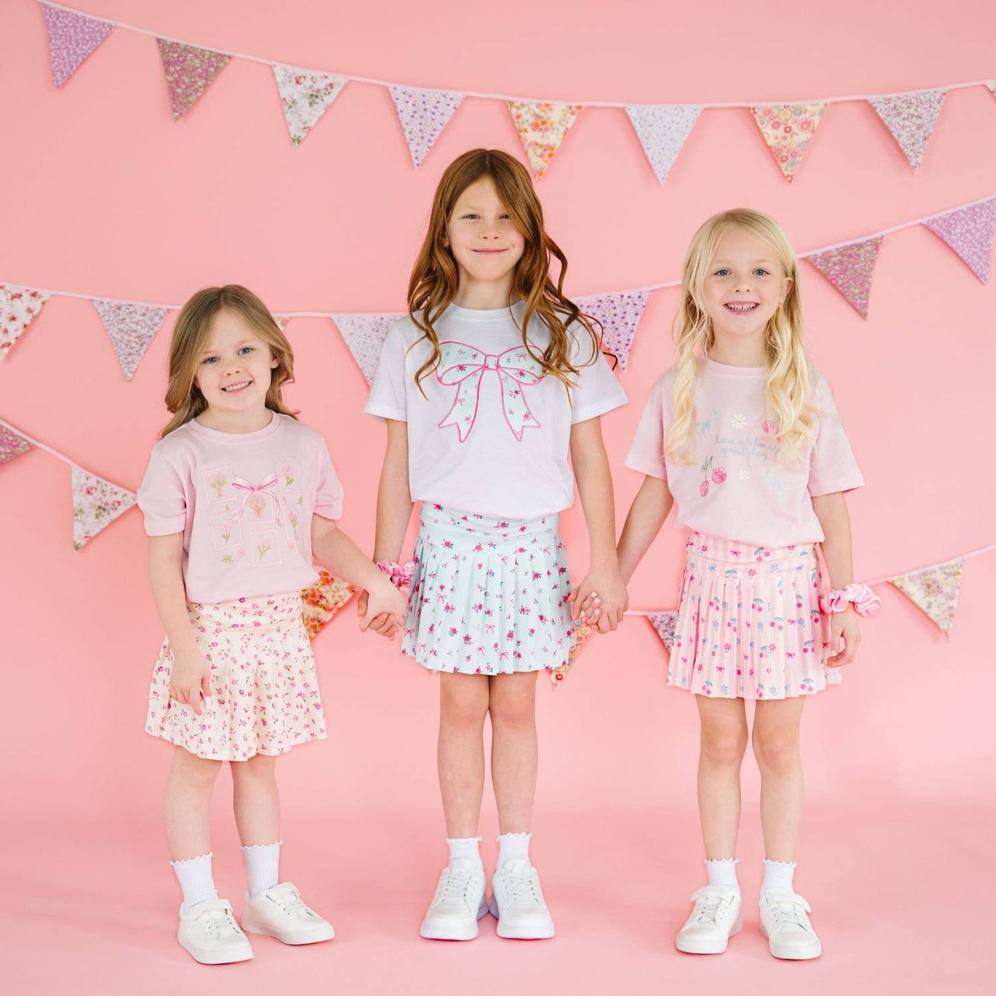 Ditsy Floral Athletic Skort - Kids Clothing - Activewear