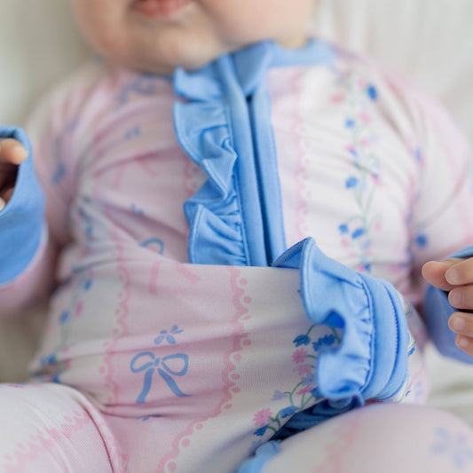 Bamboo Baby Oui Bit Sleepy Ruffle Romper