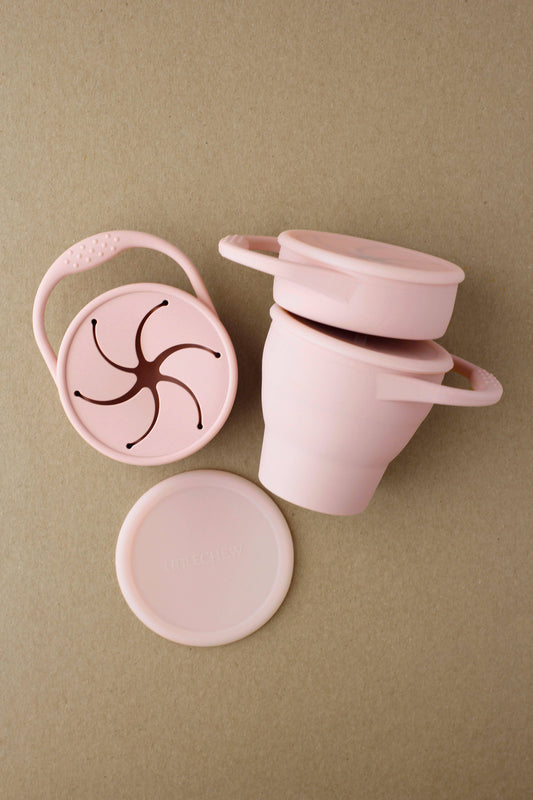 Foldable Silicone Snack Cup | Pale Mauve