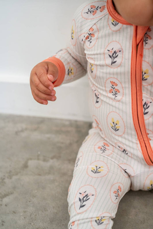 Spring Cottagecore Bamboo Zippy 🌿🌸 |Convertible Romper