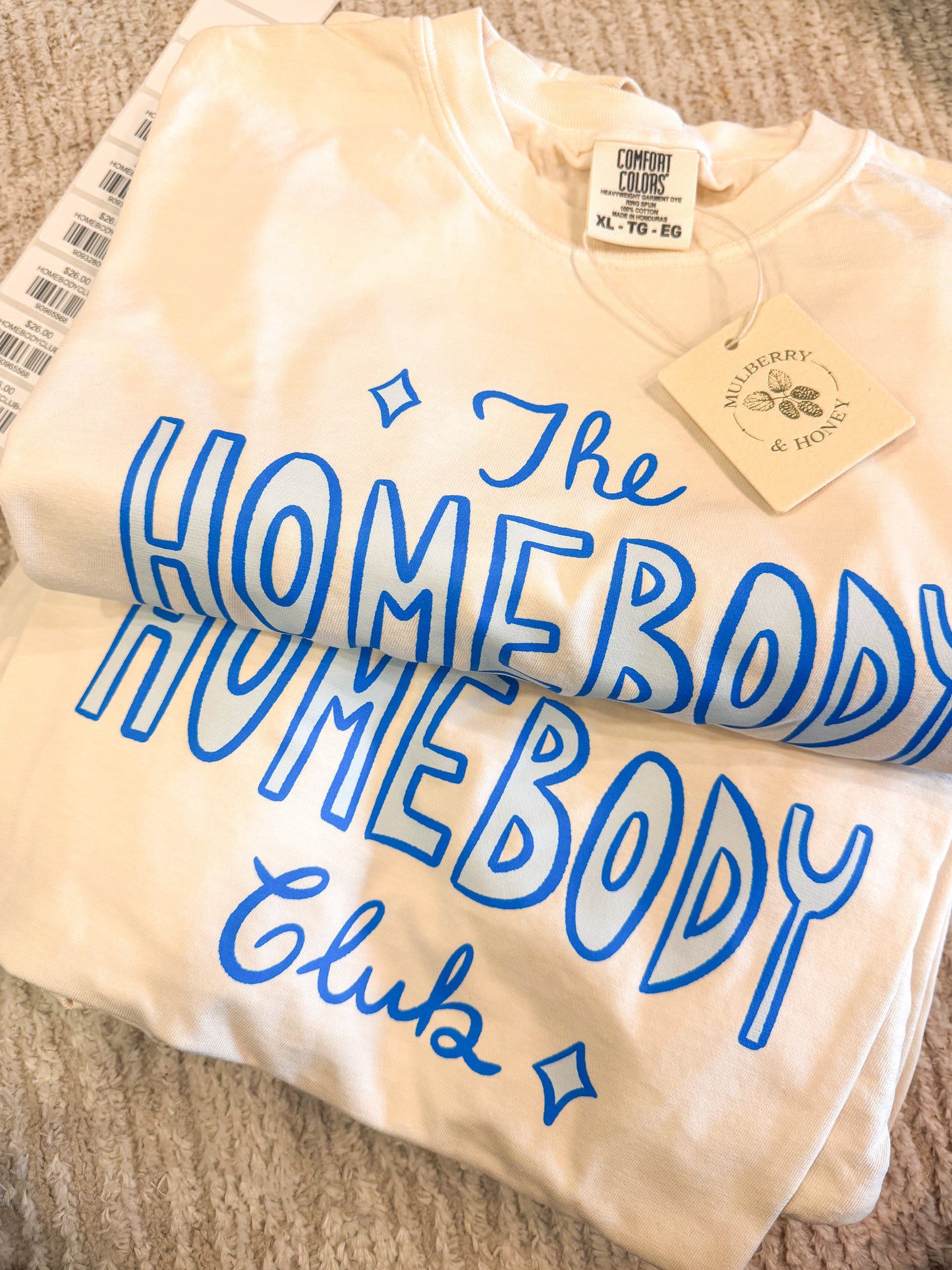The Homebody Club Graphic Tee - Ivory