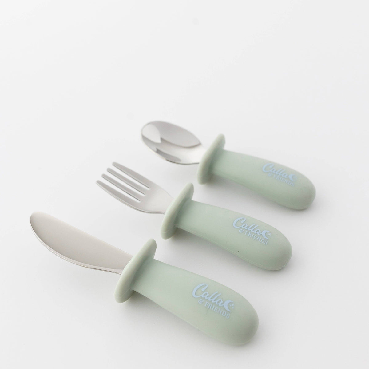 Silicone & Stainless Steel Toddler Utensil Set