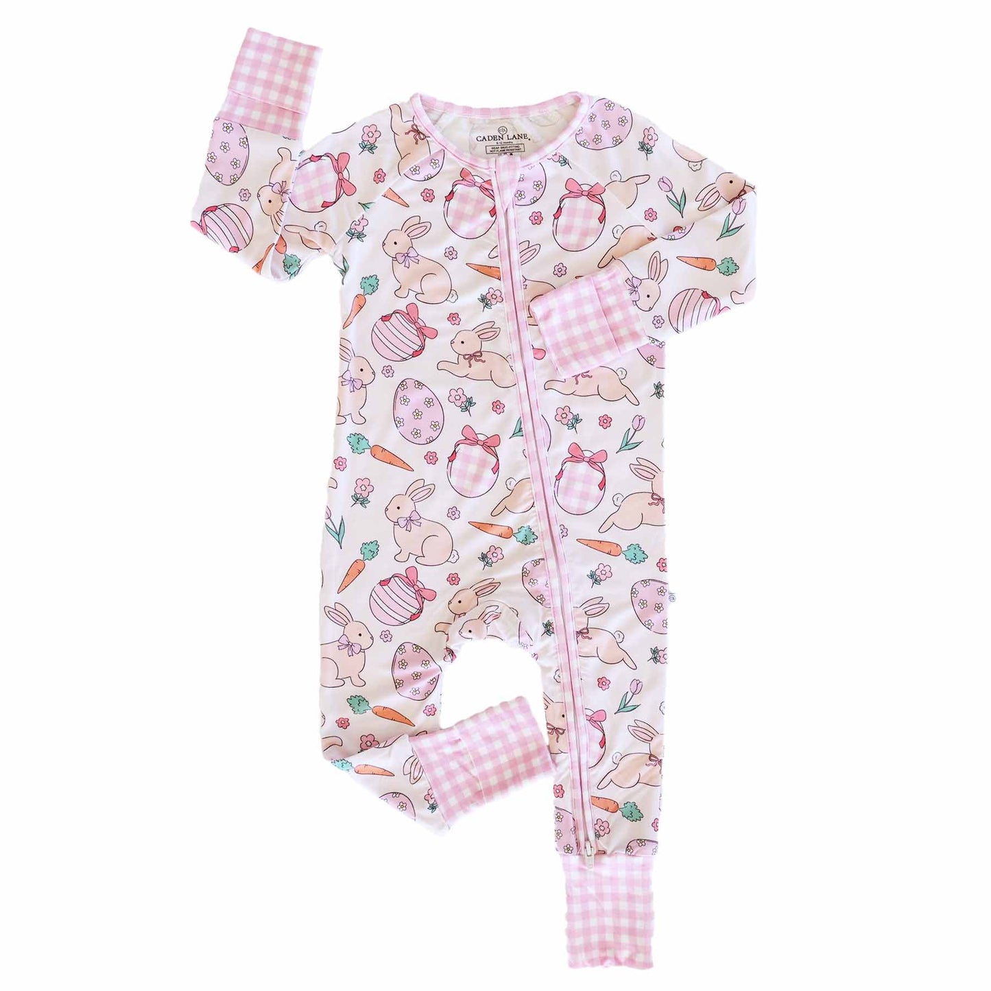 Hoppy Spring Convertible Zip Romper | Pink
