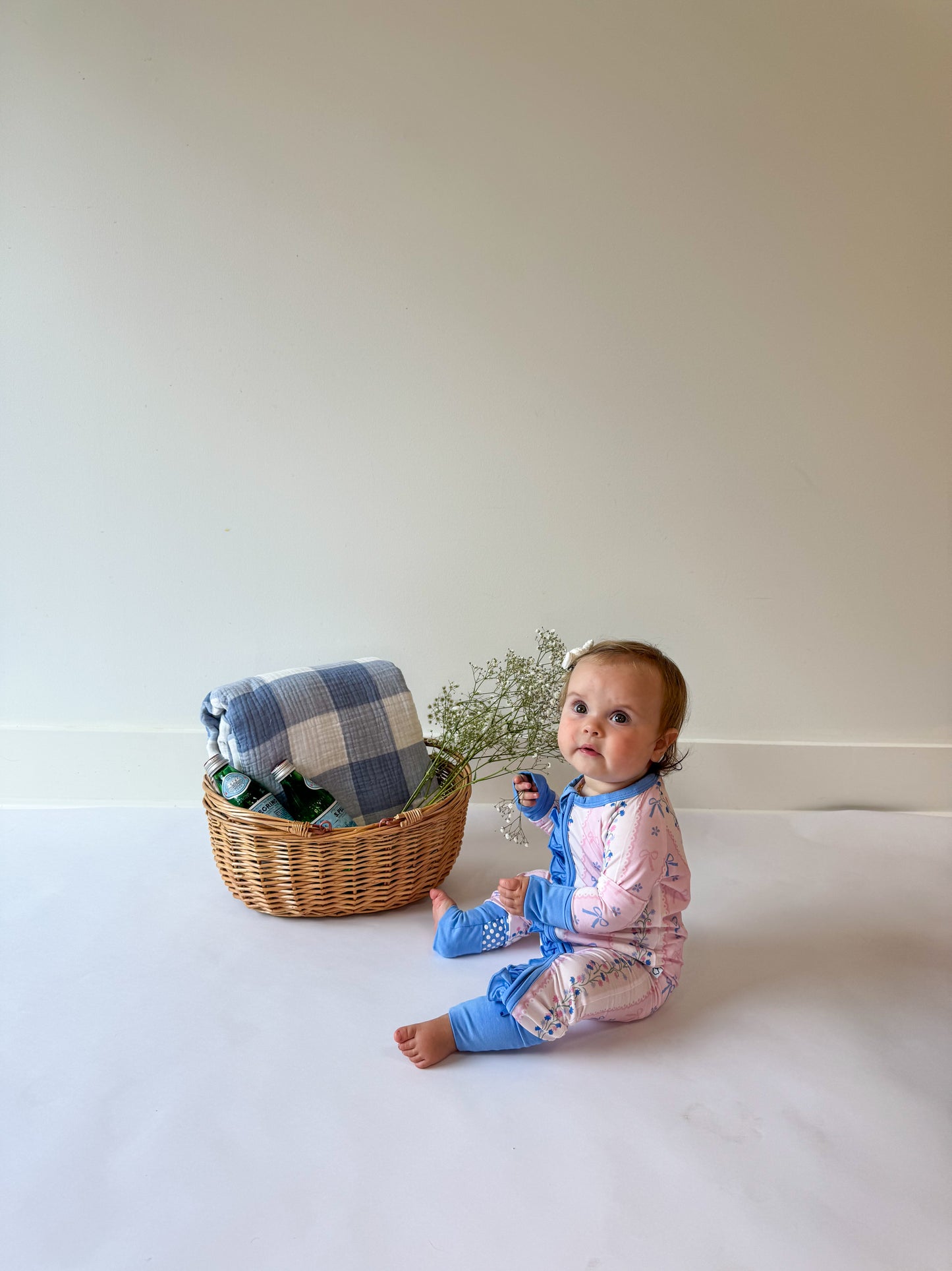 Bamboo Baby Oui Bit Sleepy Ruffle Romper