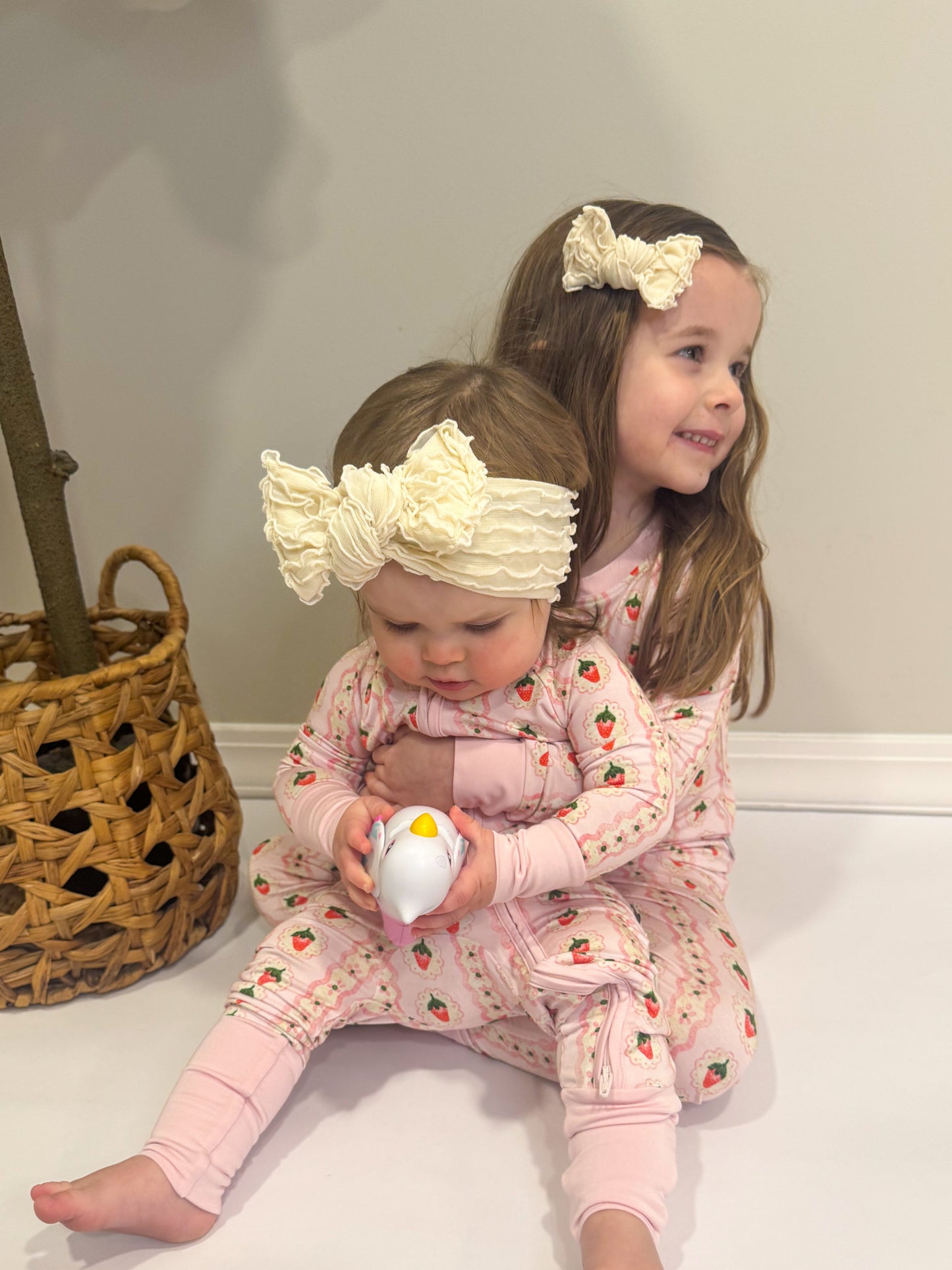 Sweet Strawberry Zippy 🍓  | Kids Convertible Bamboo Romper