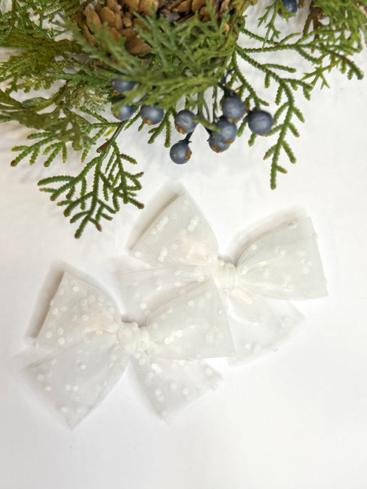 Pure white mesh / mini classic/ piggy set