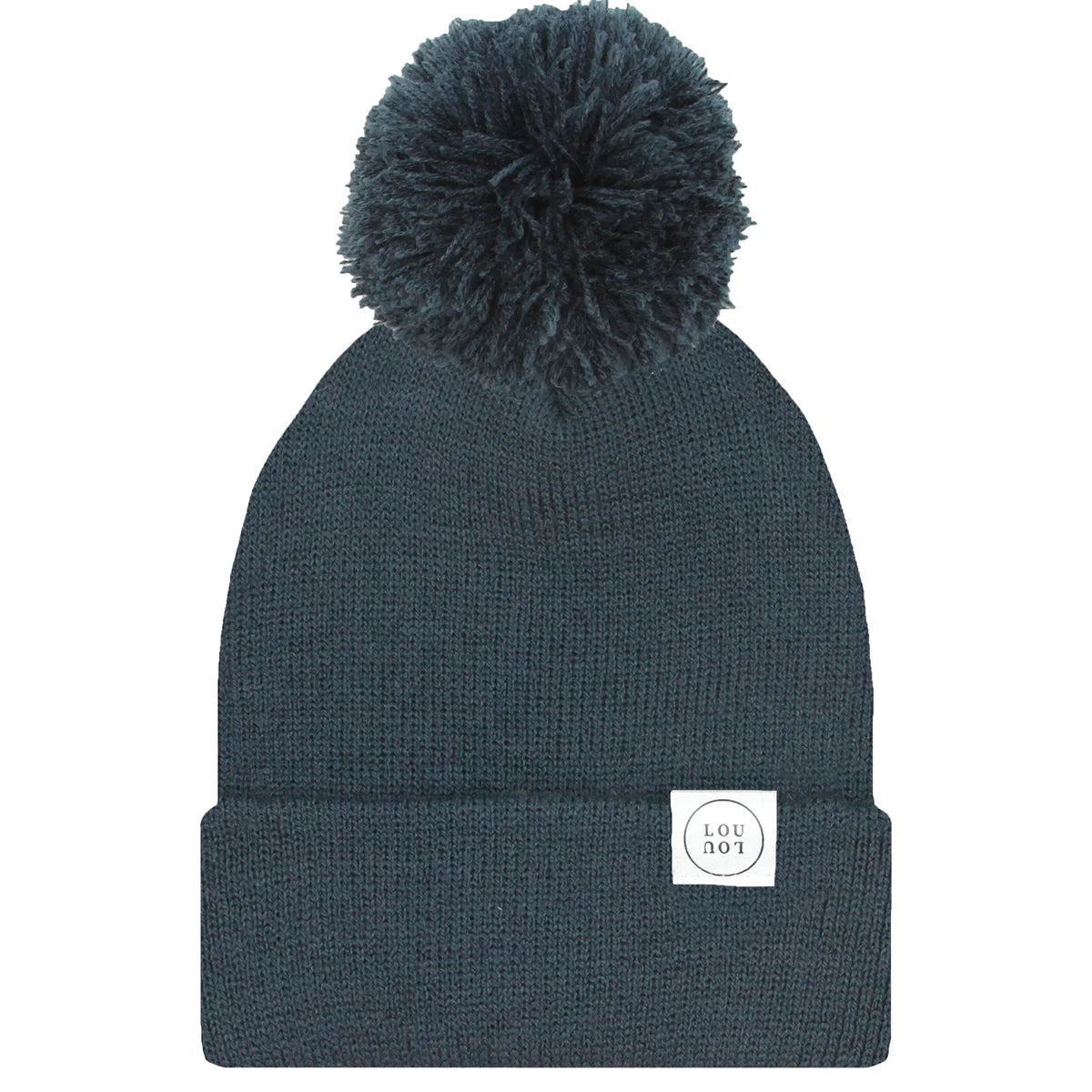 Beanie with Pom  - Navy