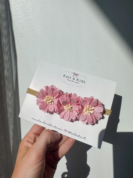 Pink flower ♡ headband ♡