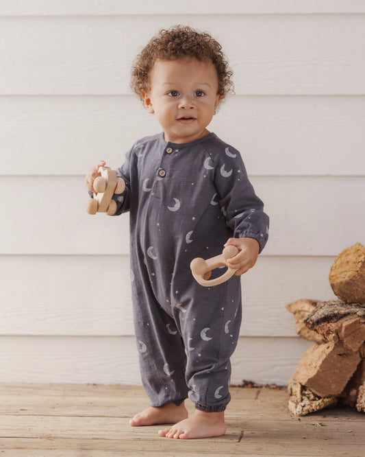 Rylee + Cru Henley Jumpsuit Moons