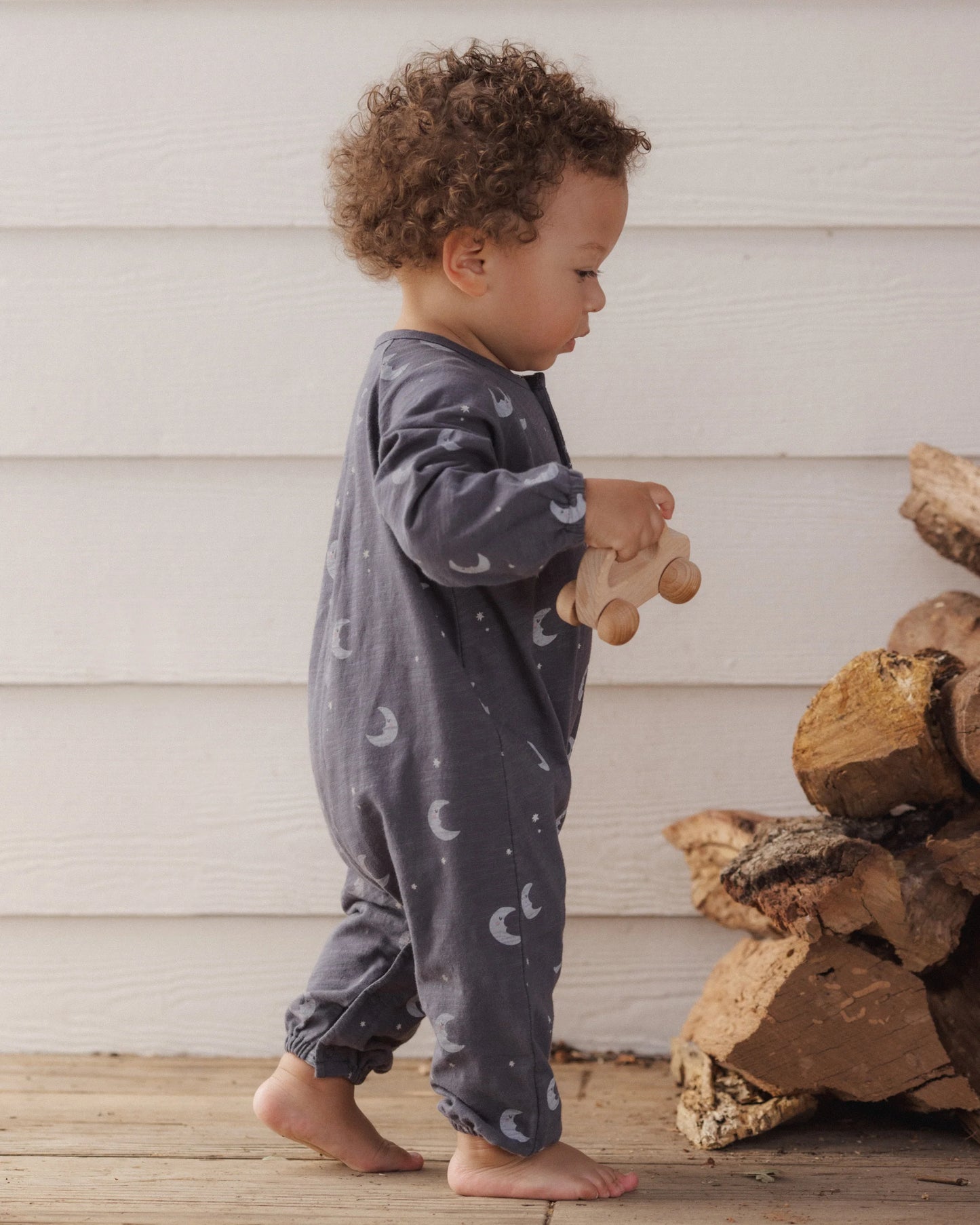 Rylee + Cru Henley Jumpsuit Moons