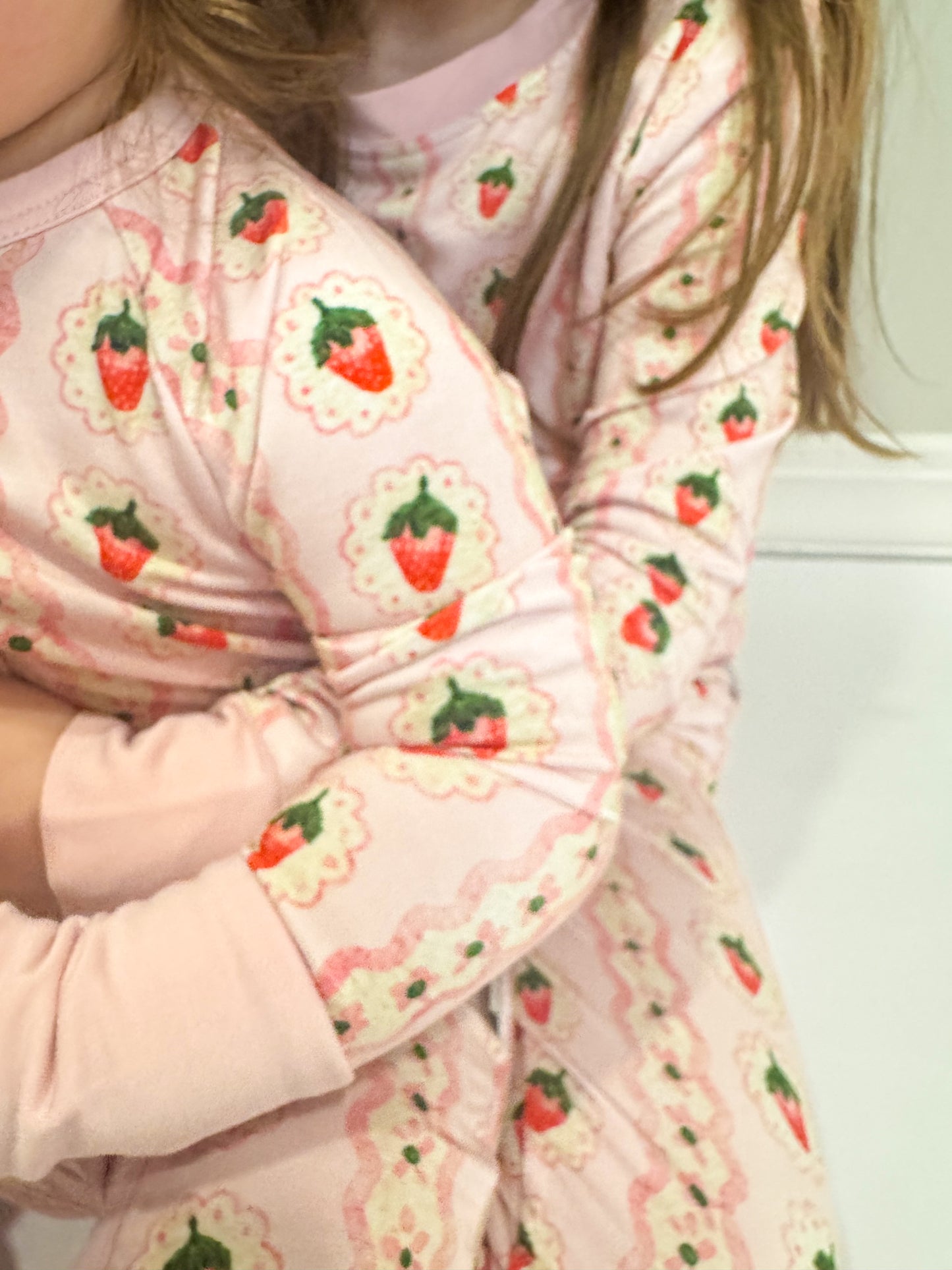 Sweet Strawberry Zippy 🍓  | Kids Convertible Bamboo Romper