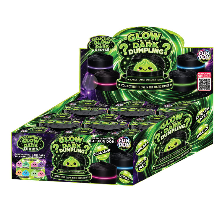 Fun Doh Glow In The Dark Mystery Dumpling Black Baskets