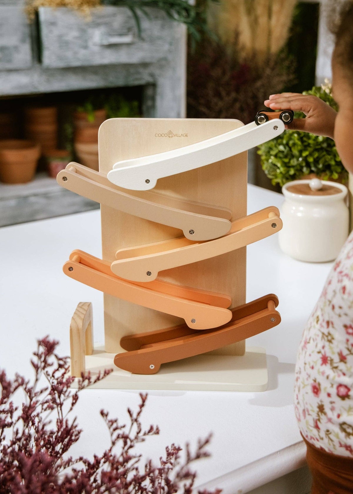 Wooden Car Glidder Track