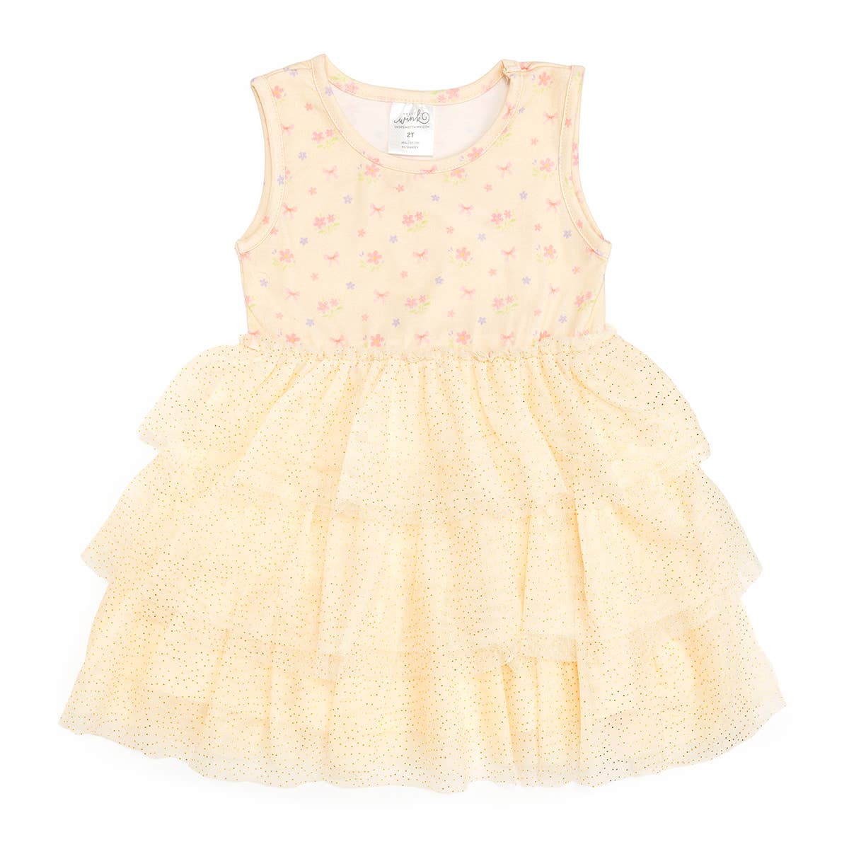 Lemon Floral Tank Tutu Dress - Girls Clothes - Spring