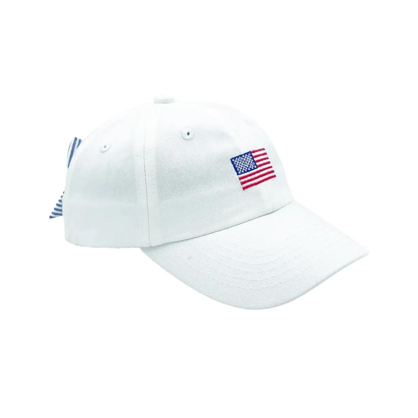 American Flag Bow Baseball Hat (Baby, Youth, Junior)
