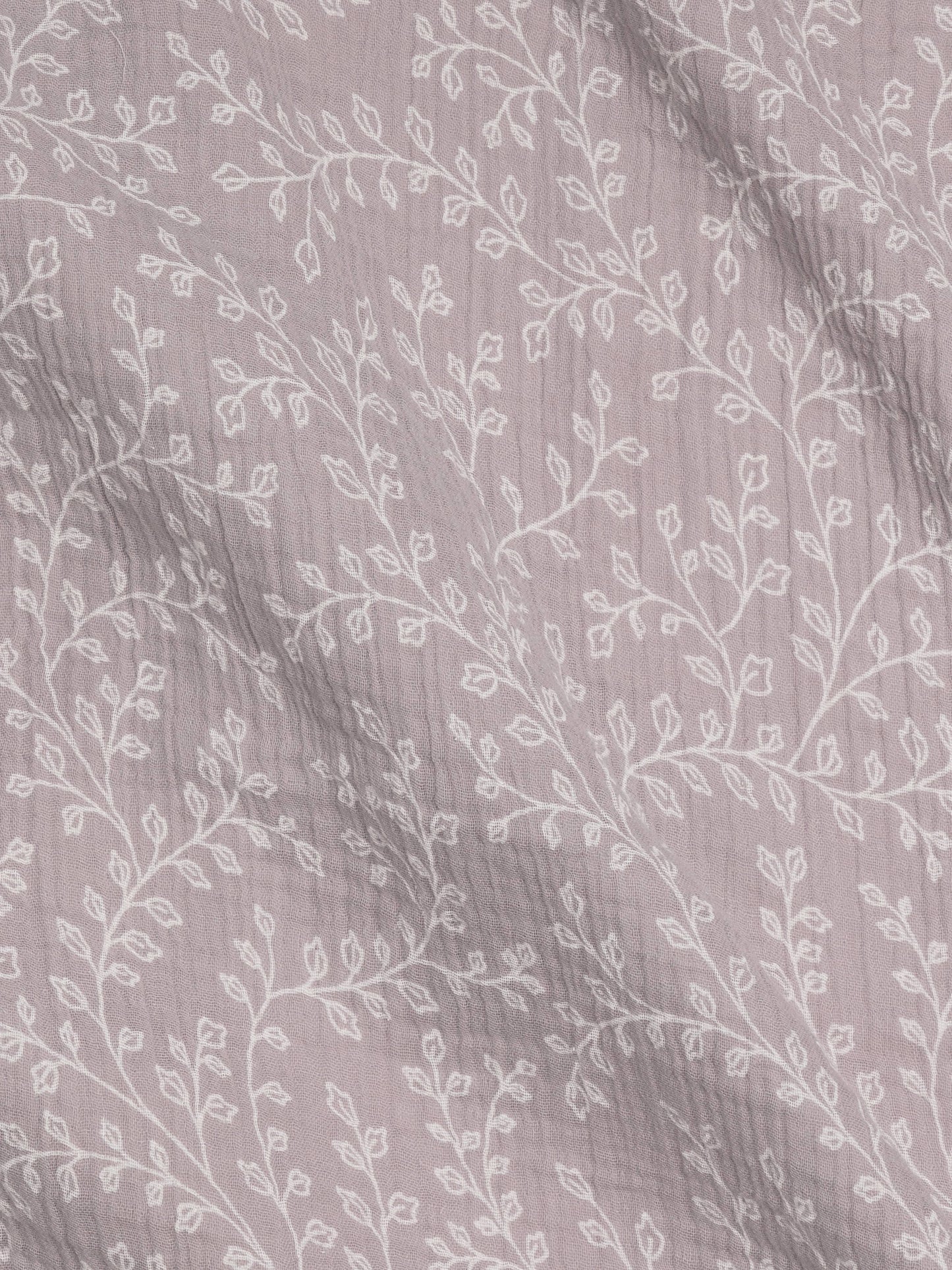 Organic Baby Muslin Swaddle Blanket - Lucia Floral / Lilla