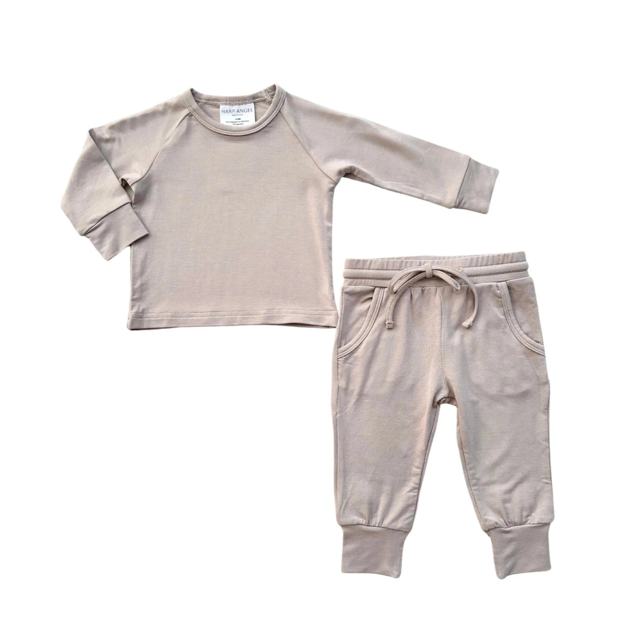 Beige Bamboo Jogger Set