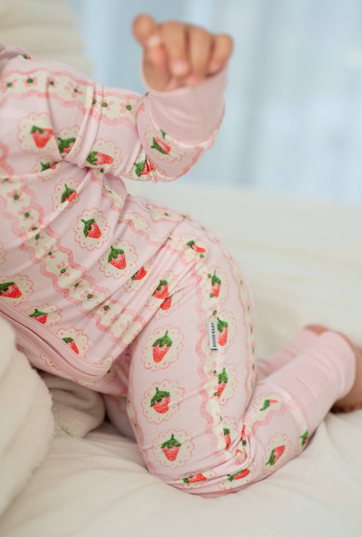 Sweet Strawberry Zippy 🍓  | Kids Convertible Bamboo Romper