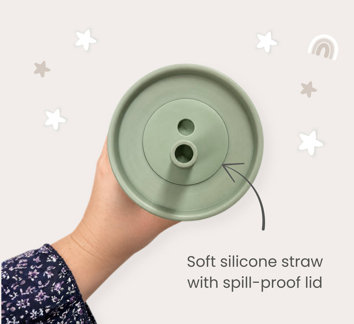 Toddler Stainless Steel Straw Tumbler - Dusty Rose