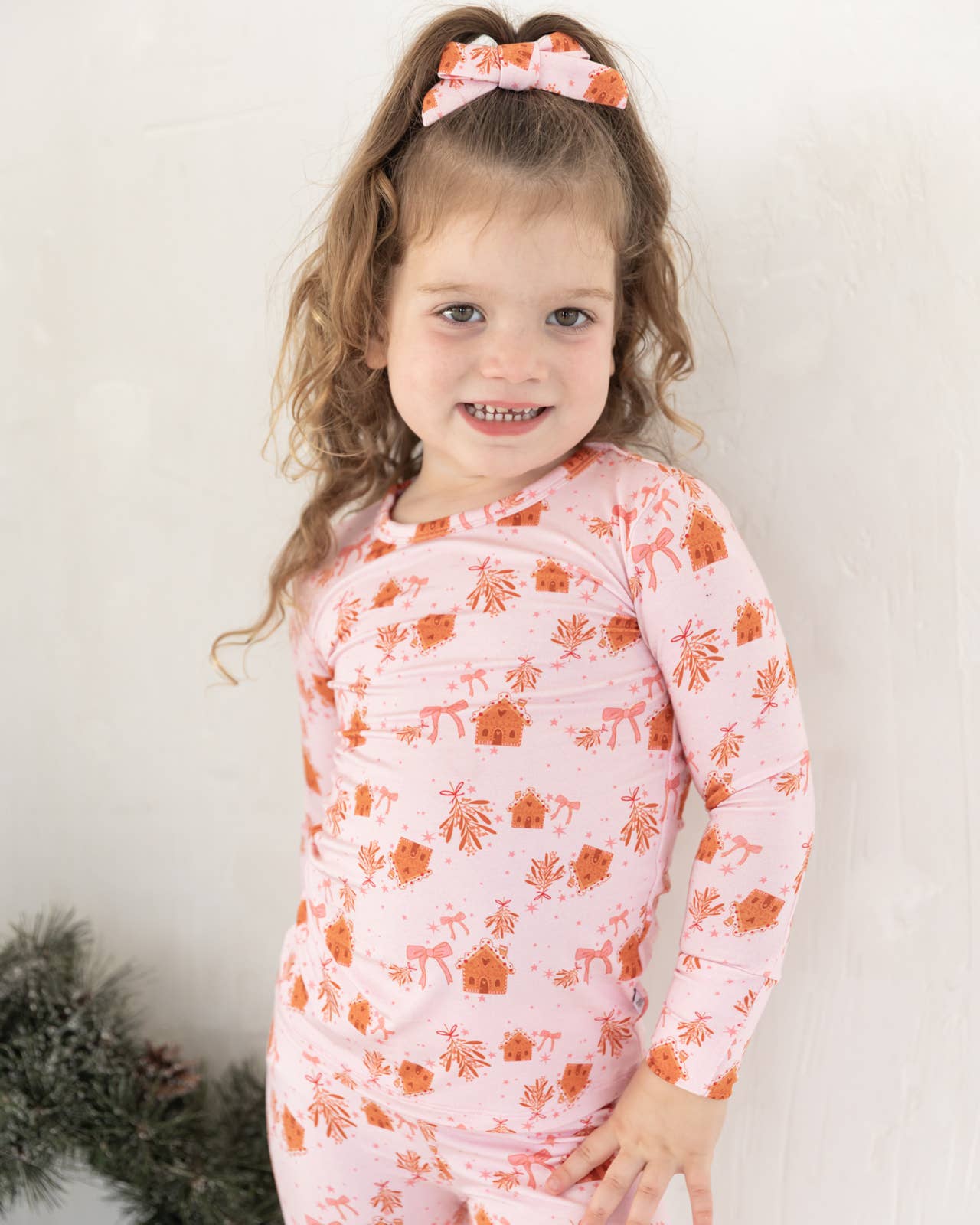 Pink Gingerbread | Bamboo Two Piece Pajamas