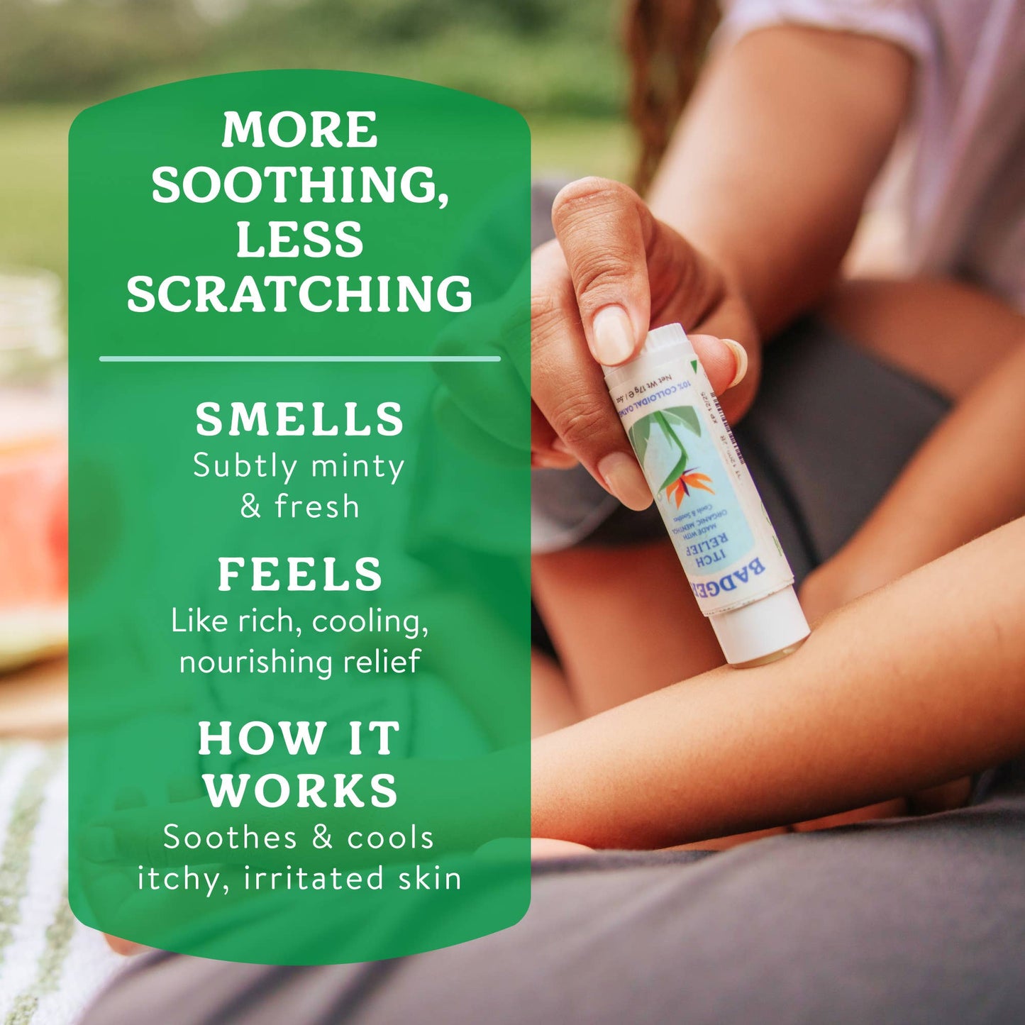 Badger Itch Relief Stick, Anti-Itch Cream for Bug Bites